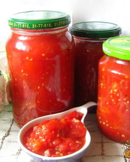 Рецепт ленивой томатной заготовки