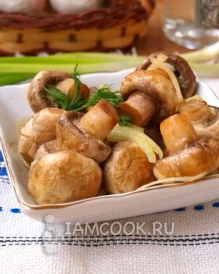 Рецепт быстрых маринованных шампиньонов