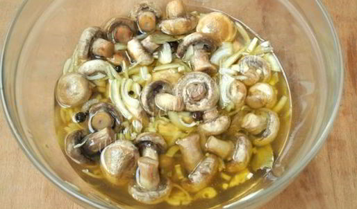 быстрые маринованные шампиньоны