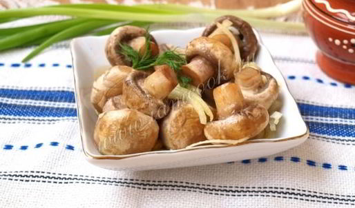 быстрые маринованные шампиньоны