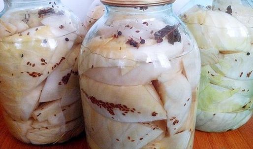 капуста маринованная пластинками