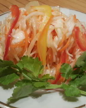 Капуста маринованная с болгарским перцем