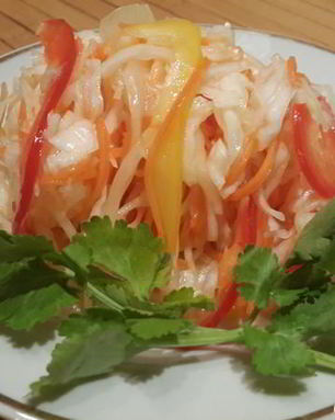 Капуста маринованная с болгарским перцем