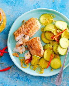 Хрустящие маринованные кабачки