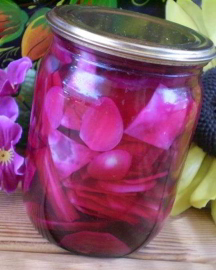 Рецепт маринованной капусты со свеклой