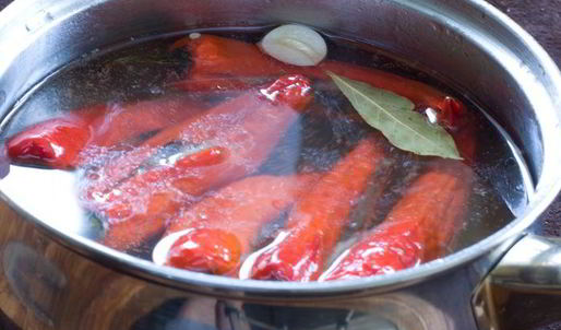 маринованный перец с селедкой