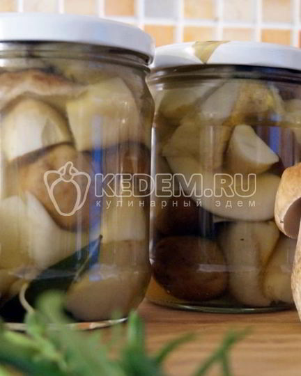 Рецепт маринованных белых грибов закусочных
