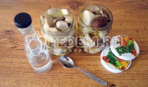 маринованные белые грибы закусочные