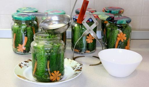 маринованные огурцы стерилизованные