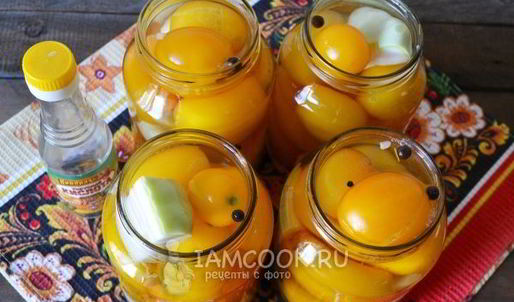 помидоры, маринованные с патиссонами