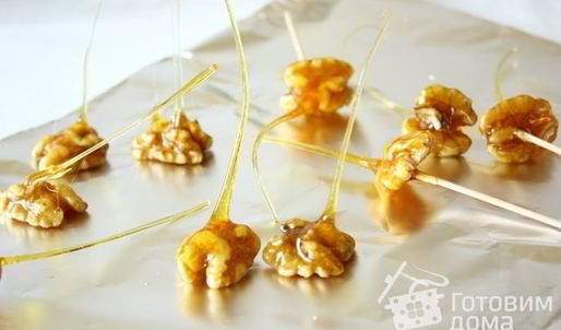 орехи в карамели