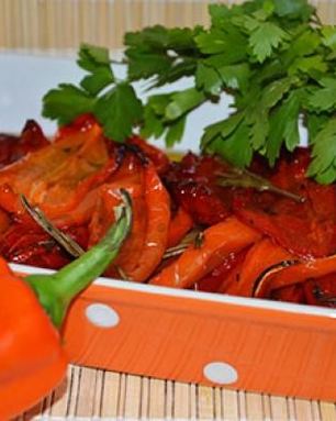 Печеный перец в духовке на зиму