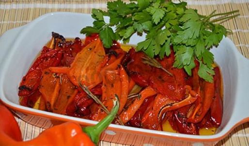 печеный перец в духовке на зиму