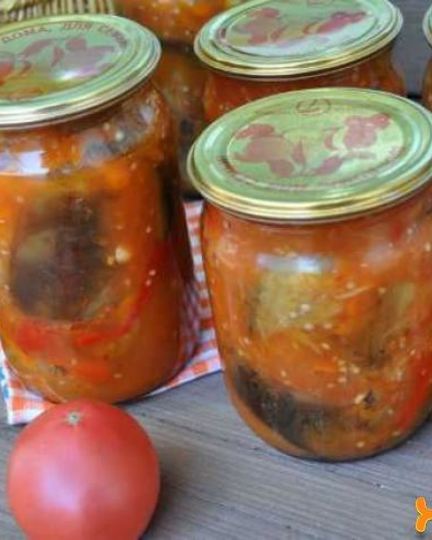 Рецепт перца с баклажанами на зиму