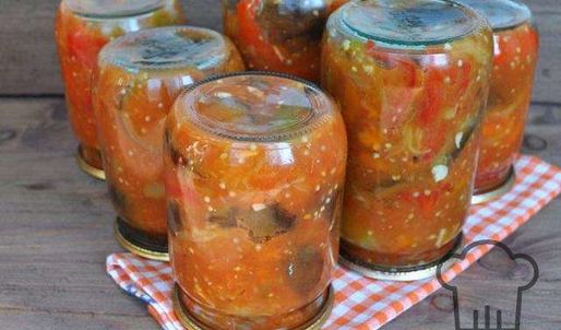 перец с баклажанами на зиму