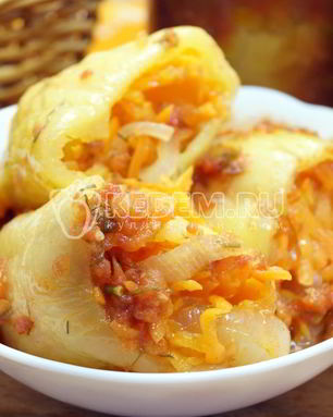 Перцы фаршированные овощами на зиму Пальчики оближешь