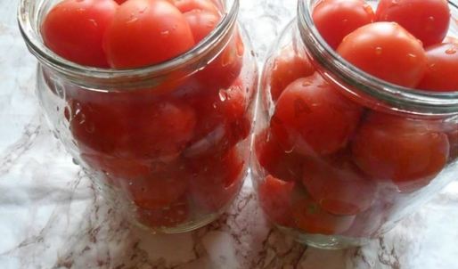 помидоры в снегу с чесноком на зиму