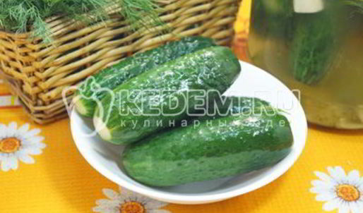 хрустящие малосольные огурцы в банке