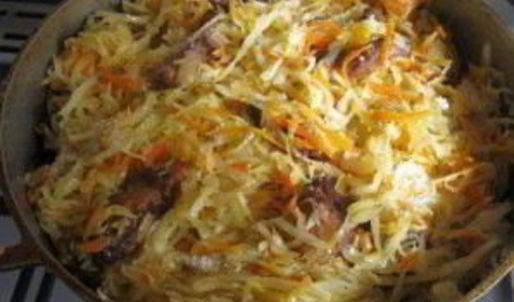 кислая капуста со свининой