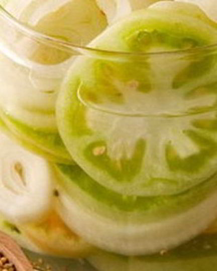 Рецепт консервированных зеленых помидоров