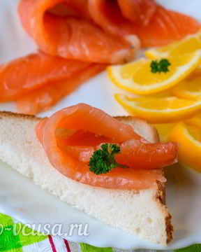 Малосоленая семга