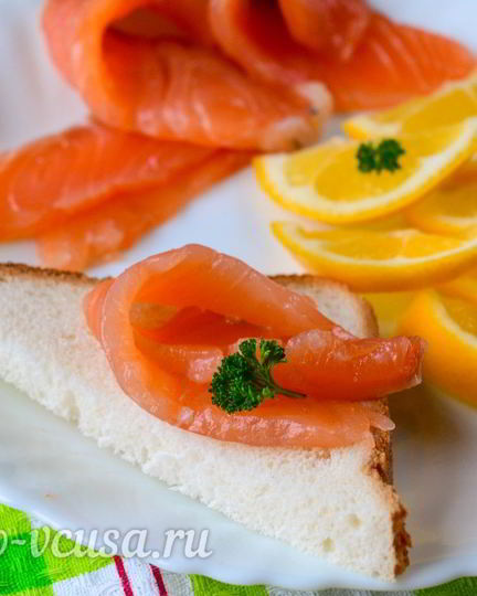 Рецепт малосоленой семги