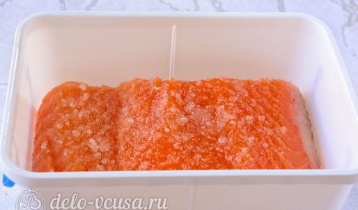 малосоленая семга