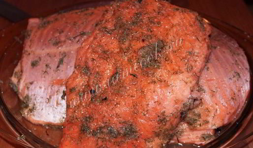 малосольная семга по-скандинавски