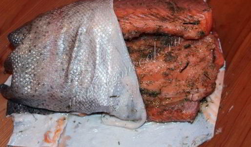 малосольная семга по-скандинавски