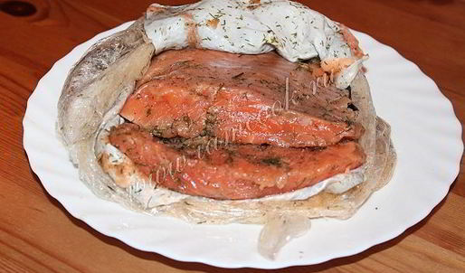 малосольная семга по-скандинавски