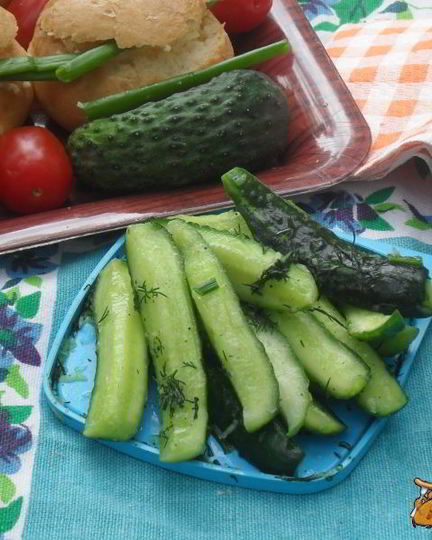 Рецепт малосольных огурцов за полчаса