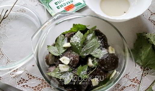 малосольные подберезовики