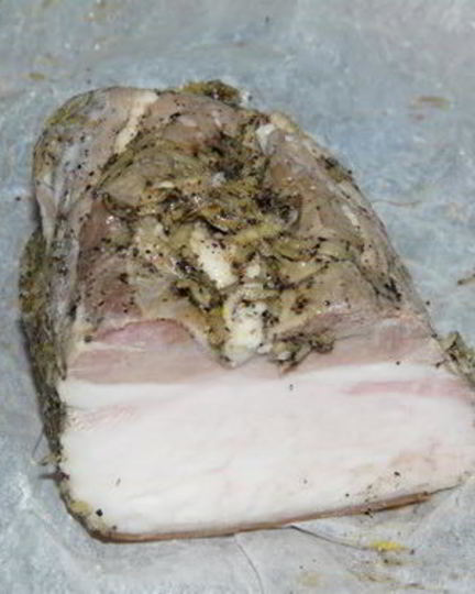 Рецепт сала в чесноке