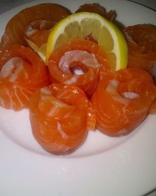 Слабосоленая семга