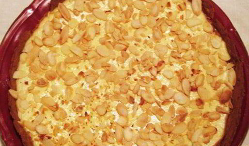 чизкейк с белым шоколадом и малиновым вареньем