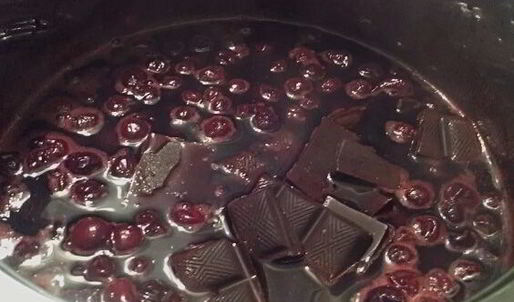 шоколадно-вишневое варенье