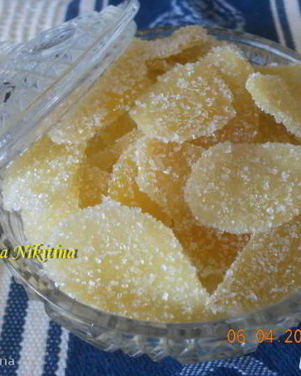 Рецепт цукатов имбирных