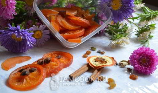 цукаты из цитрусовых и яблочных долек