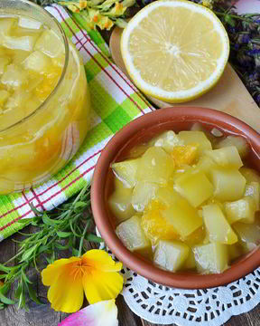 Варенье из кабачков с апельсином и лимоном