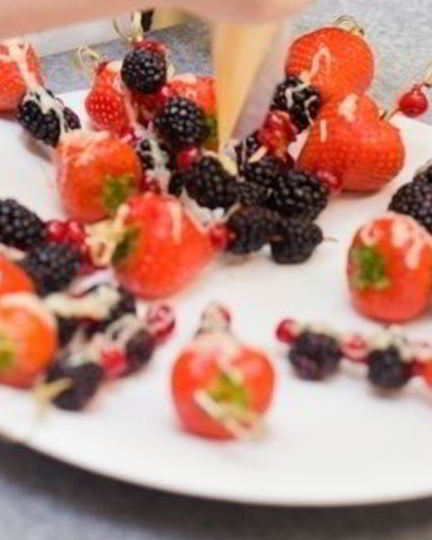 Рецепт ягод в белом шоколаде