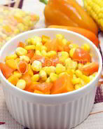Заморозка овощей на зиму для гарнира с кукурузой