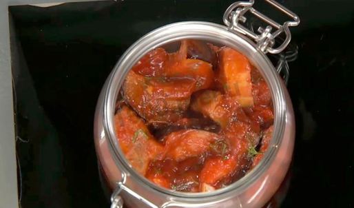 жареные баклажаны на зиму с чесноком и помидорами