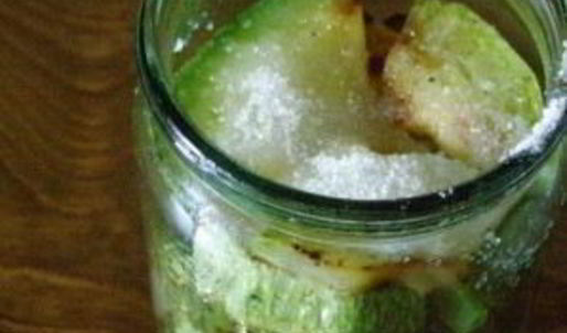 жареные кабачки с чесноком на зиму