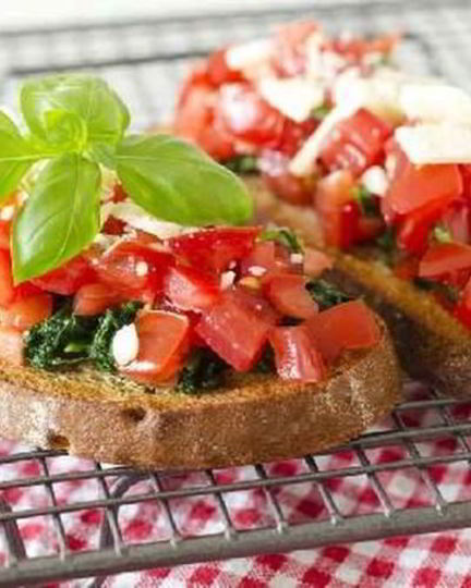 Рецепт брускетты со шпинатом