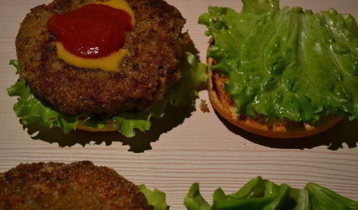 бургер с гречневой котлетой