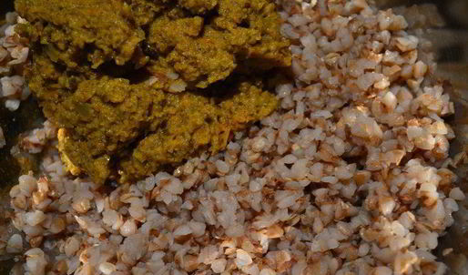 бургер с гречневой котлетой