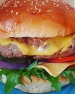 Бургер свинина с грибами