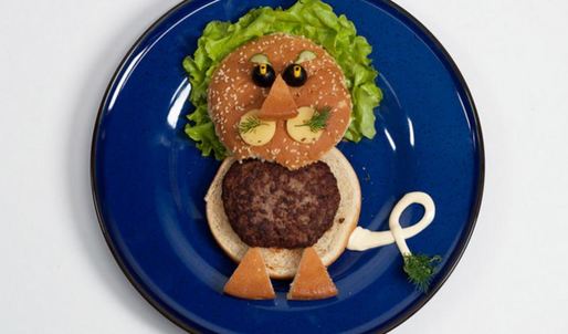 детский гамбургер львенок