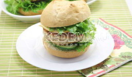 домашние гамбургеры с куриной котлетой