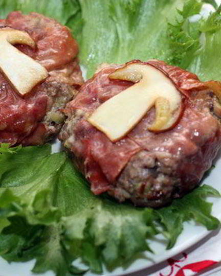 Рецепт гамбургера с белыми грибами